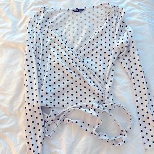Polka dot full sleeve top